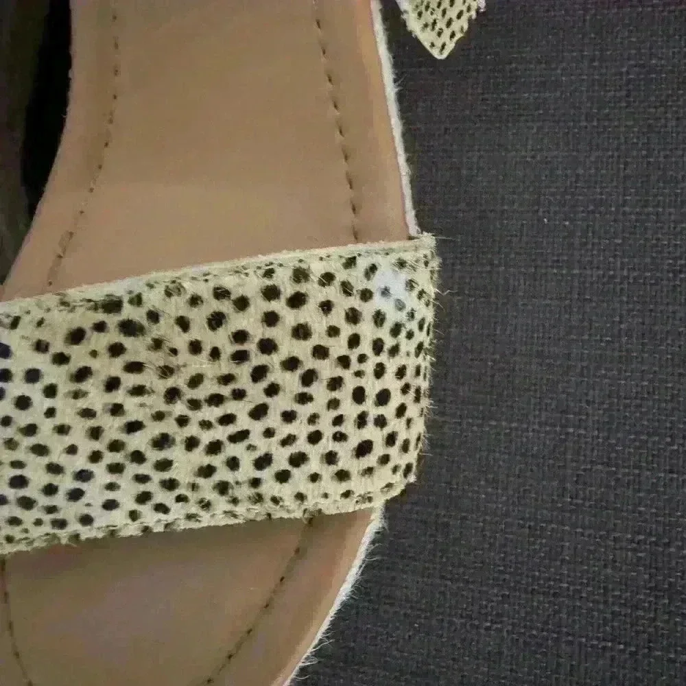 NWT J.Crew Leopard Calfhair Platform Espadrilles